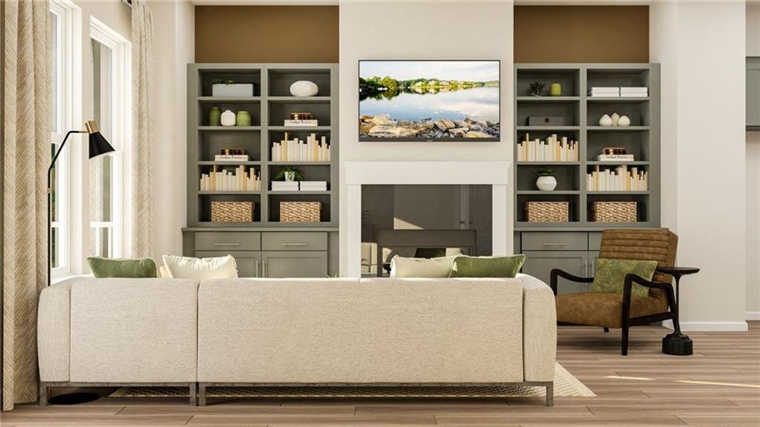Furnished interior view inside a new home in Forrest Crossing, Woodstock (Image 6). Furnished interior view inside a new home in Forrest Crossing, Woodstock (Image 6).