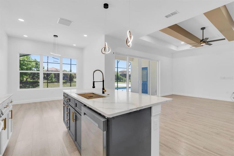 Furnished interior view inside a new home in , Haines City (Image 9).