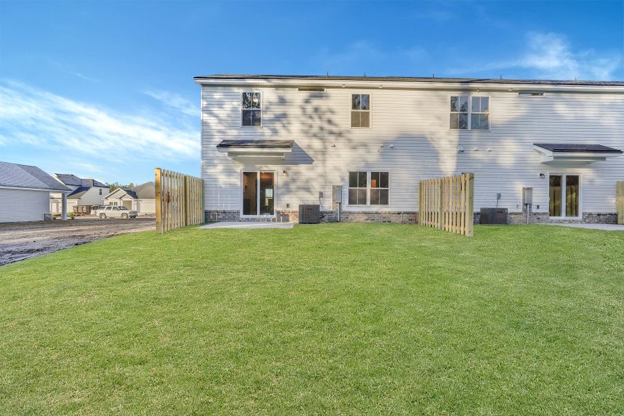 Representative exterior details of a home built from the New Haven Town A by Ernest Homes in New Haven At Belmont Glen, Guyton (Image 4). Representative exterior details of a home built from the New Haven Town A by Ernest Homes in New Haven At Belmont Glen, Guyton (Image 4).