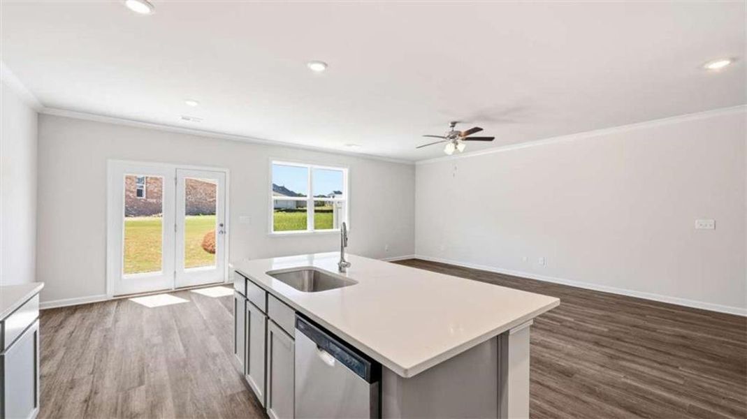 Furnished interior view inside a new home in Independence Villas and Townhomes, Loganville (Image 10).