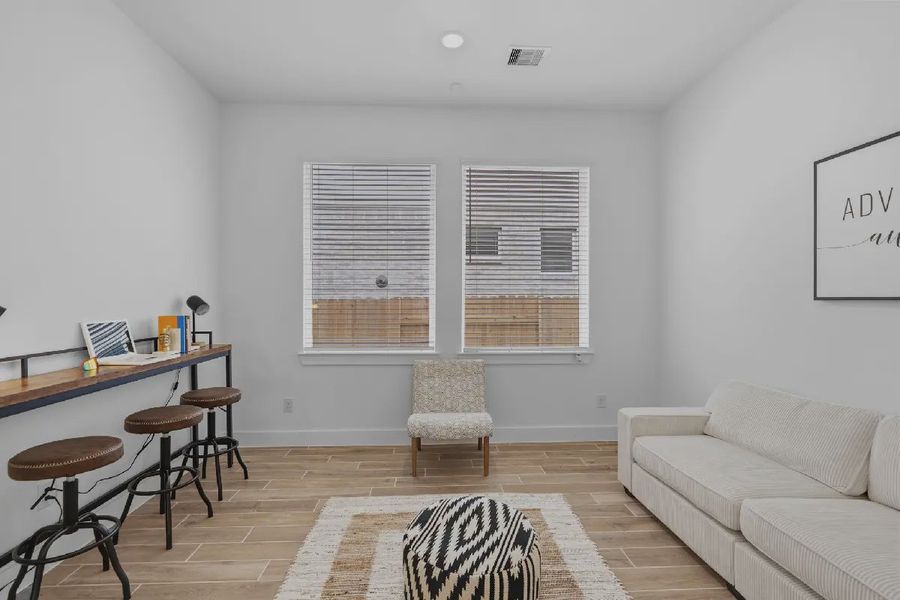 Representative furnished interior of a home built from the Sweetwater by Chesmar Homes in Steward Estates, Conroe (Image 19). Representative furnished interior of a home built from the Sweetwater by Chesmar Homes in Steward Estates, Conroe (Image 19).