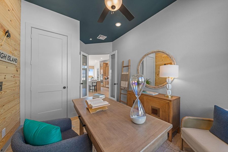Furnished interior view inside a new home in Westland Ranch, League City (Image 19).