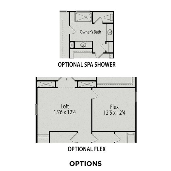 2D floor plan layout for the The Preston A by Davidson Homes LLC in Wendell Ridge, Wendell, NC (Image 25).
