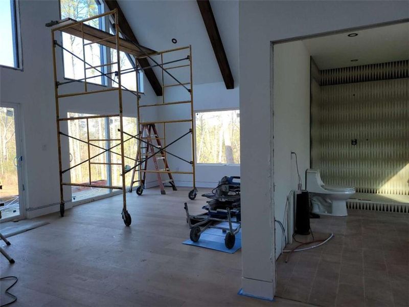 In-progress construction of a new home in , Ellijay, GA (Image 37).