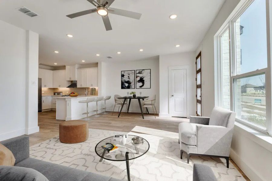 Representative furnished interior of a home built from the Brooke Modern by Cadence Homes in Karis, Crowley (Image 17). Representative furnished interior of a home built from the Brooke Modern by Cadence Homes in Karis, Crowley (Image 17).