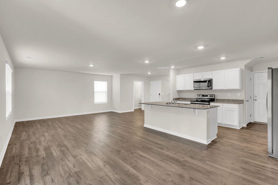 Representative unfurnished interior of a home built from the Aisle by D.R. Horton in Hawk's Ridge, Rossville (Image 15). Representative unfurnished interior of a home built from the Aisle by D.R. Horton in Hawk's Ridge, Rossville (Image 15).