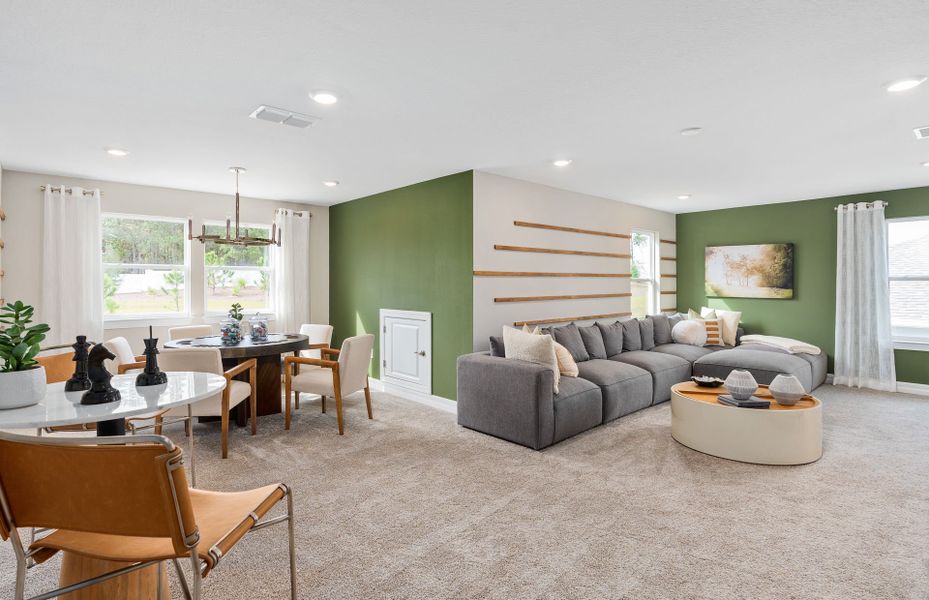 Furnished interior view inside a new home in Willow Ridge, Montverde (Image 7).
