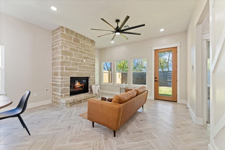 Furnished interior view inside a new home in , La Porte (Image 14).