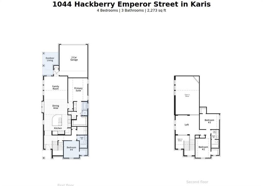 2D floor plan layout of this home in Karis, Crowley, TX (Image 3). 2D floor plan layout of this home in Karis, Crowley, TX (Image 3).