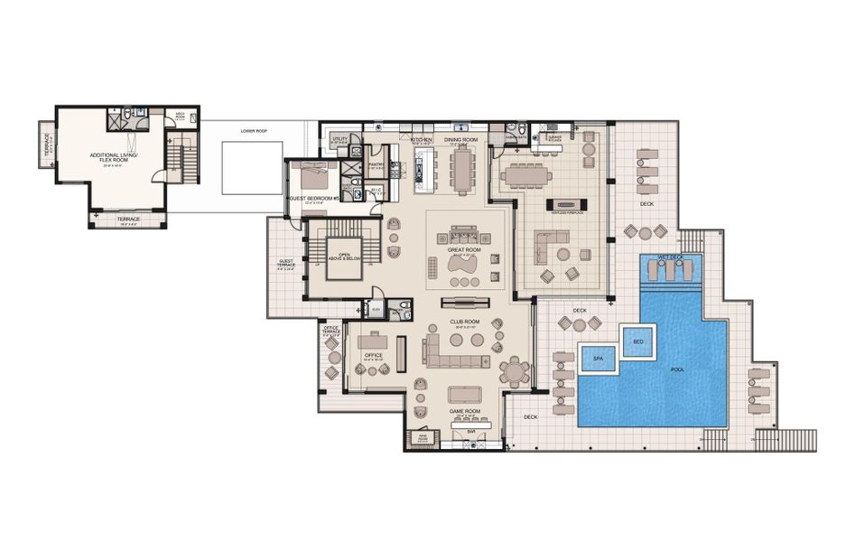 2D floor plan layout of this home in , Fort Pierce, FL (Image 17).