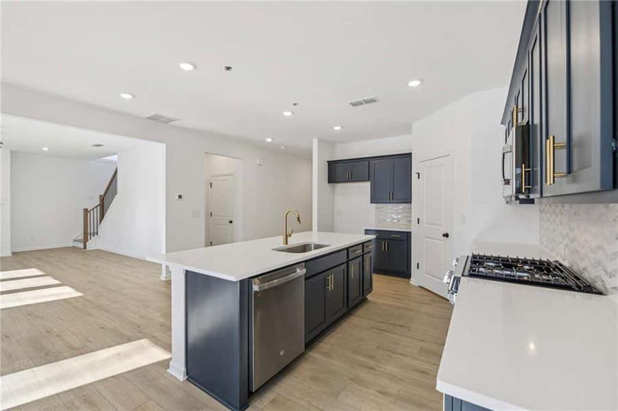 Furnished interior view inside a new home in The Estates at Casteel, Bethlehem (Image 8).
