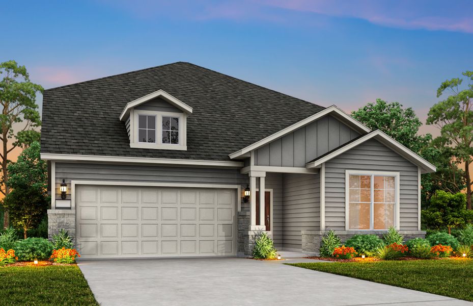 The Keller, a two-story home with 2-car garage, shown with Home Exterior 38 The Keller, a two-story home with 2-car garage, shown with Home Exterior 38