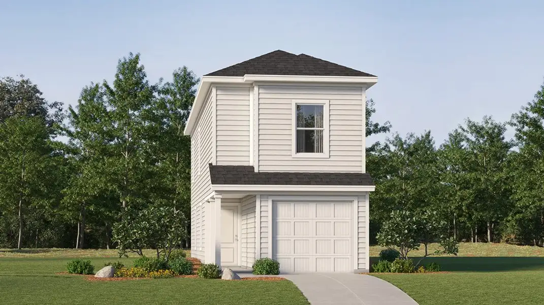 Front exterior of a new home in Stone Garden: Wellton Collection, Elmendorf, TX, highlighting curb appeal (Image 1).