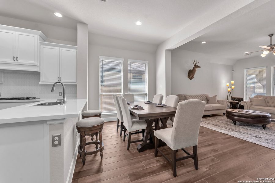 Furnished interior view inside a new home in Kallison Ranch 45', San Antonio (Image 6). Furnished interior view inside a new home in Kallison Ranch 45', San Antonio (Image 6).