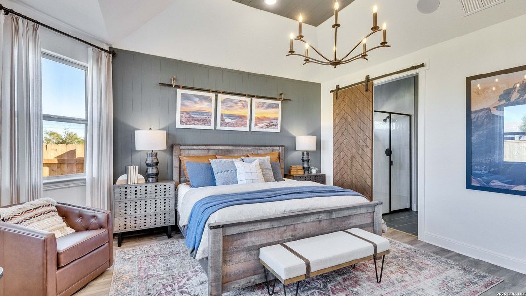 Furnished interior view inside a new home in The Crossvine, Schertz (Image 8).
