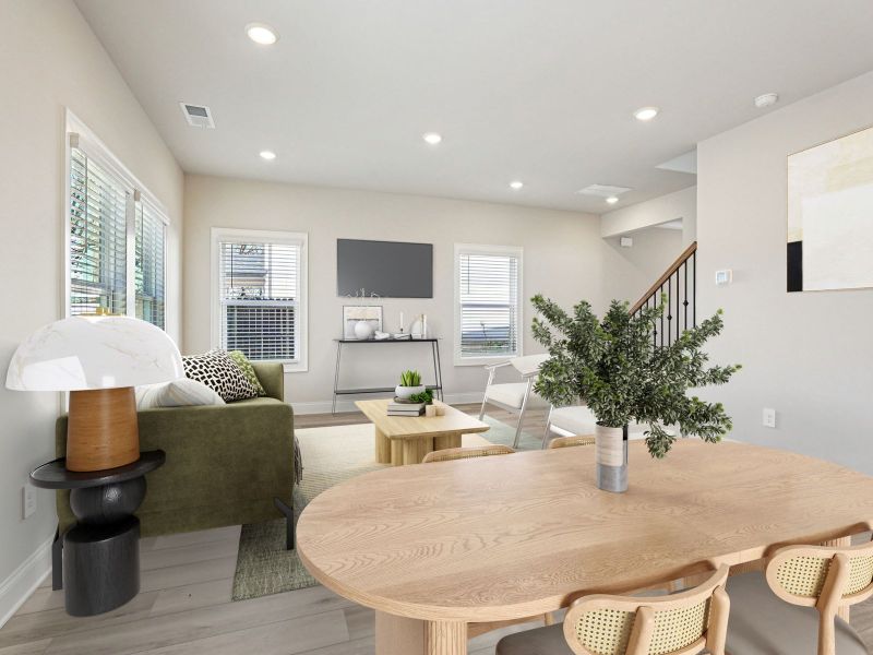 Furnished interior view inside a new home in Hemingway - Reserve Series, Cumming (Image 4).