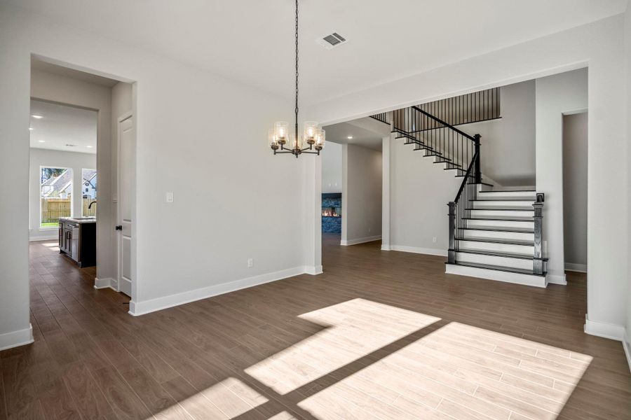 Spacious, unfurnished interior of a new home in Artavia 70′ Lots, Conroe (Image 35).