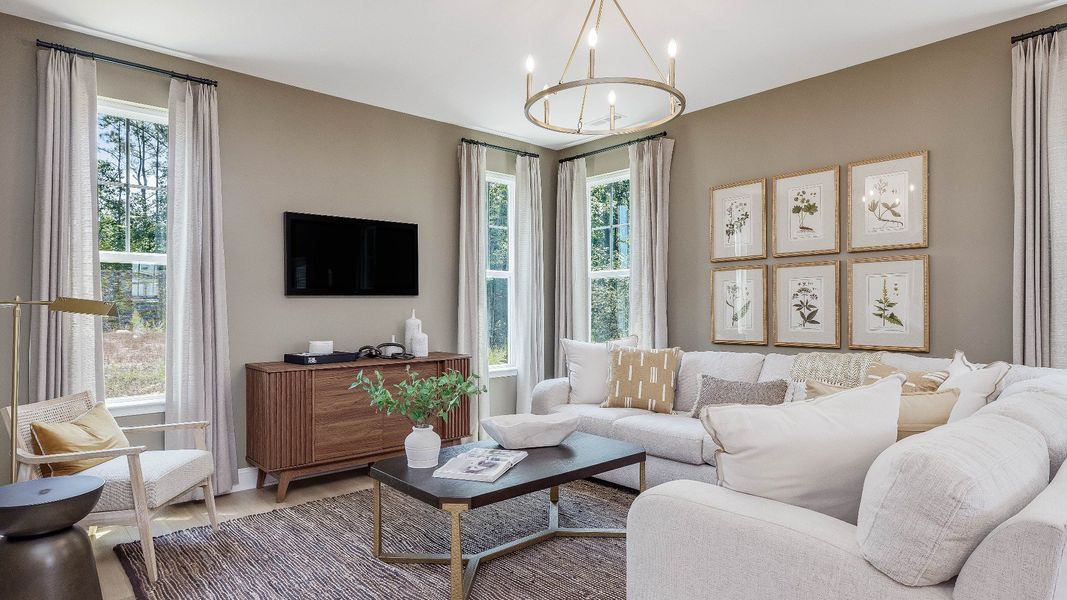 Furnished interior view inside a new home in Sidney Creek Single Family, Zebulon (Image 15).