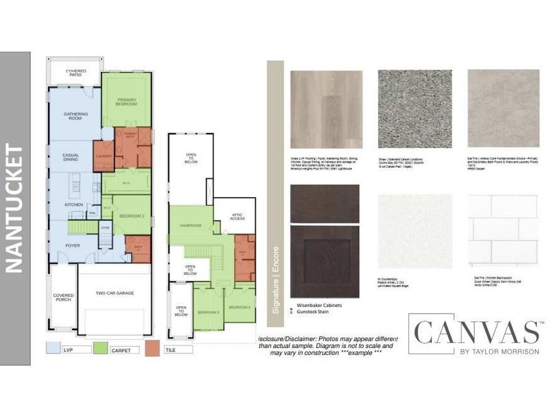 Design Selections.  Home is under construction and selections are subject to change.