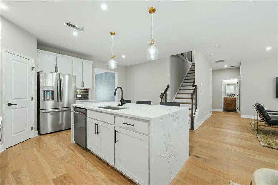 Furnished interior view inside a new home in , Atlanta (Image 10).