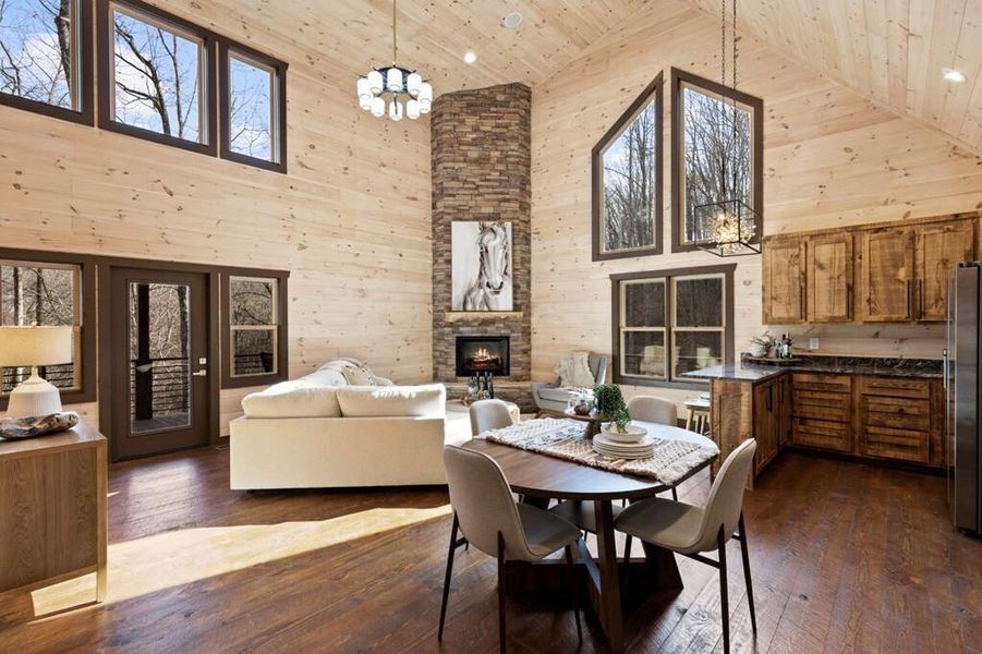 Furnished interior view inside a new home in , Blue Ridge (Image 3).