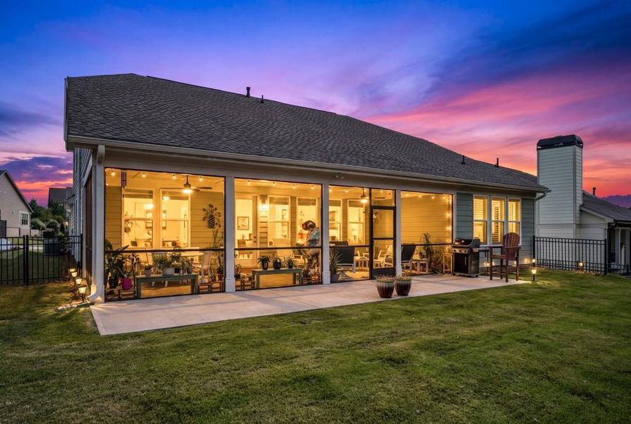 Exterior details and patio area of a home in , Hoschton (Image 31).
