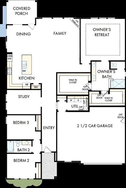 2D floor plan layout of this home in Encore at Harmony, Harrisburg, NC (Image 2). 2D floor plan layout of this home in Encore at Harmony, Harrisburg, NC (Image 2).
