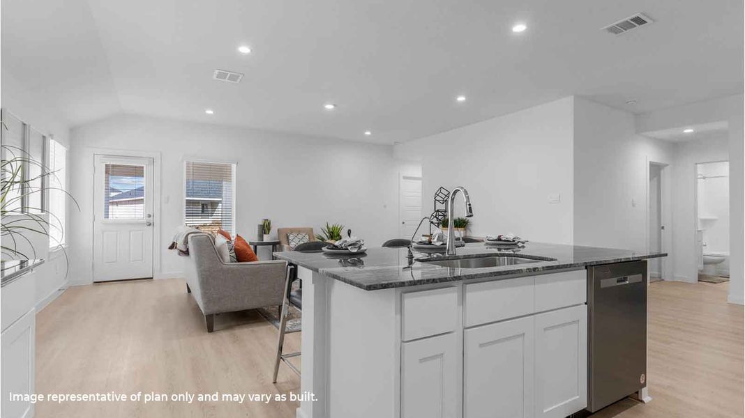 Representative furnished interior of a home built from the Lakeway by D.R. Horton in Lago Mar, Texas City (Image 7). Representative furnished interior of a home built from the Lakeway by D.R. Horton in Lago Mar, Texas City (Image 7).