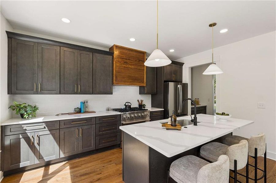 Furnished interior view inside a new home in , Atlanta (Image 16). Furnished interior view inside a new home in , Atlanta (Image 16).