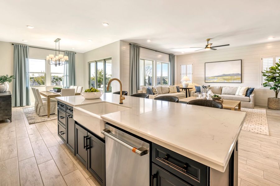 Representative furnished interior of a home built from the Aspen Plan 4512 by Tri Pointe Homes in Terraza, San Tan Valley (Image 7).