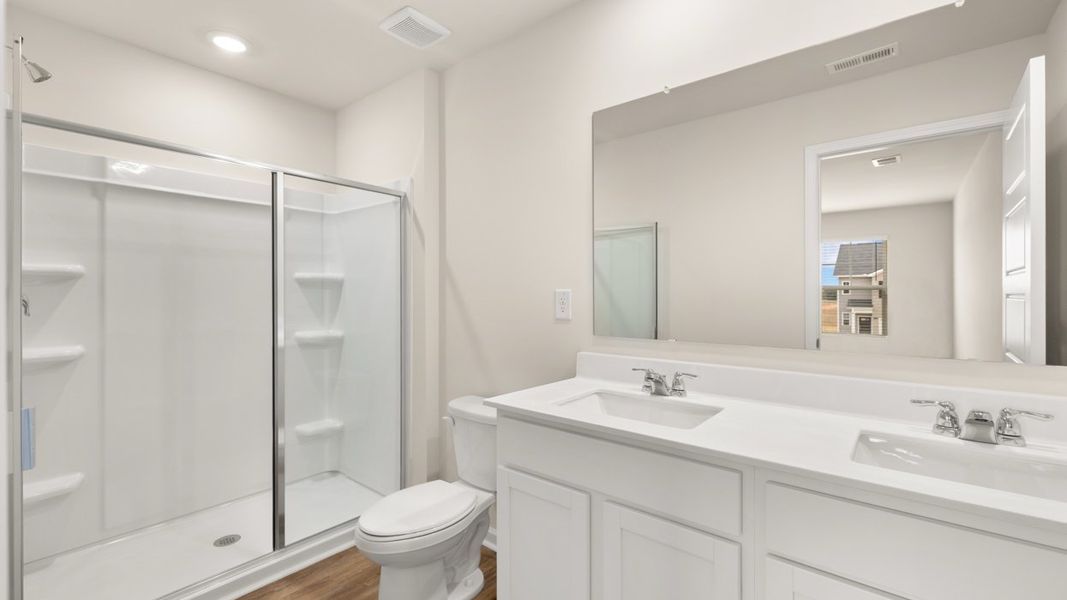 Furnished interior view inside a new home in The Gables at Agricultural Village, Perry (Image 9). Furnished interior view inside a new home in The Gables at Agricultural Village, Perry (Image 9).