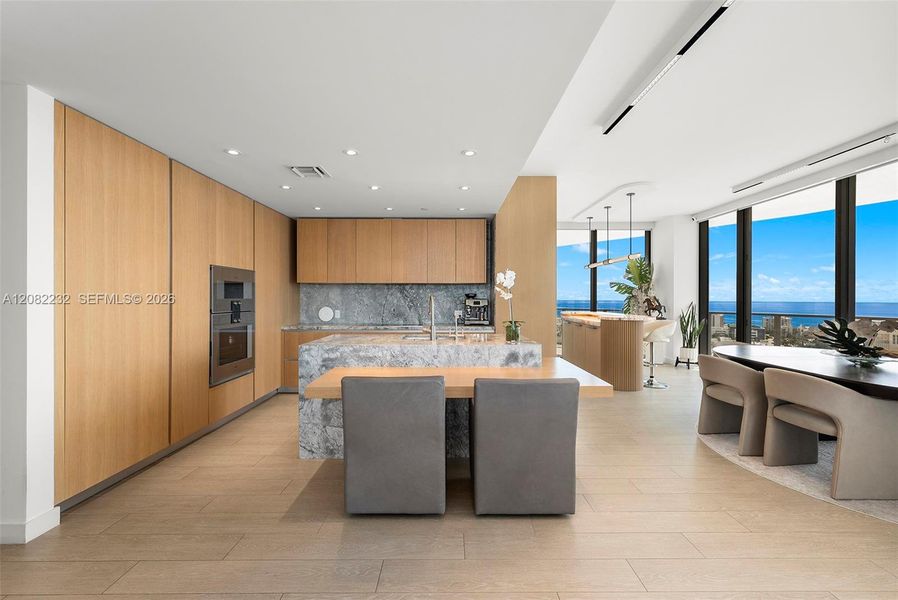 Furnished interior view inside a new home in , Miami Beach (Image 11).