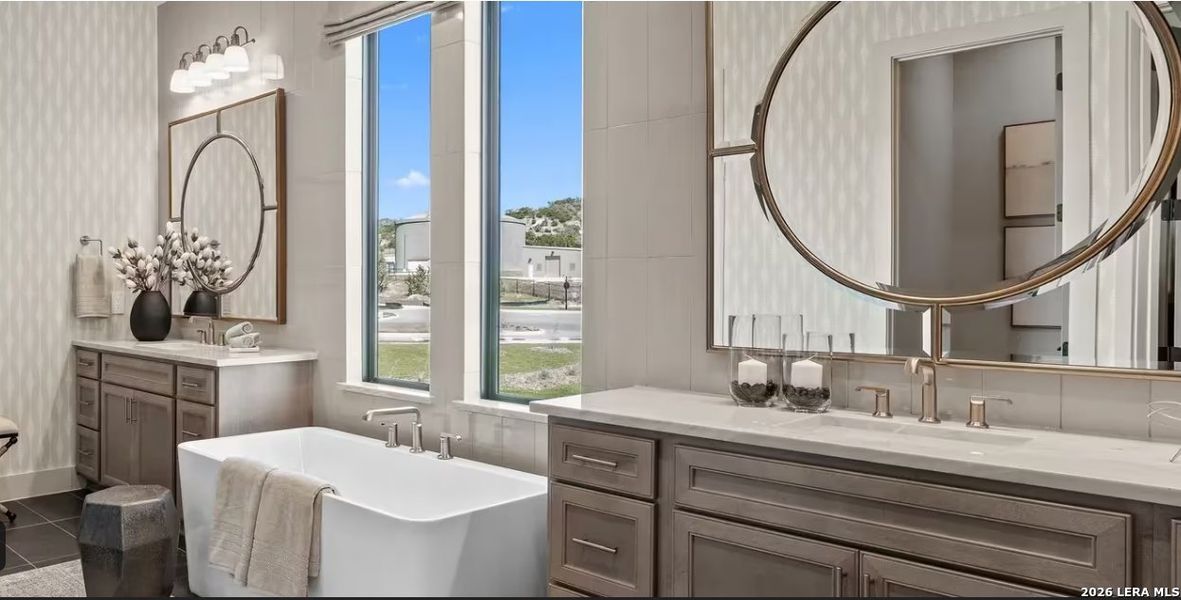 Furnished interior view inside a new home in Shavano Highlands, San Antonio (Image 9).