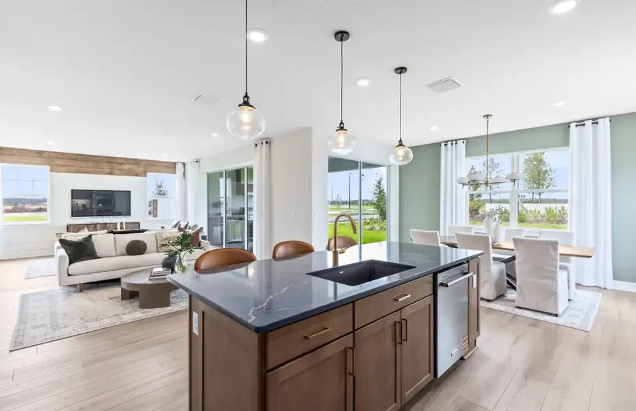 Representative furnished interior of a home built from the Serena by Pulte Homes in Westerly Park at Wildlight, Wildlight (Image 4).