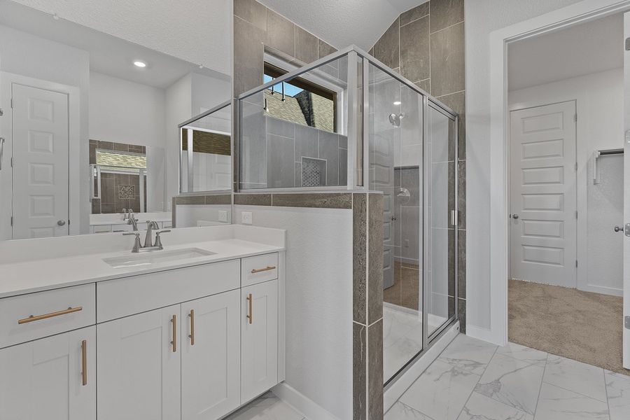 Furnished interior view inside a new home in Lariat, Liberty Hill (Image 16).