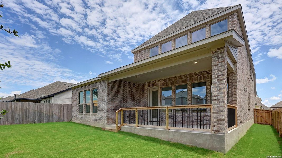 Exterior details and patio area of a home in Corley Farms, Boerne (Image 17).