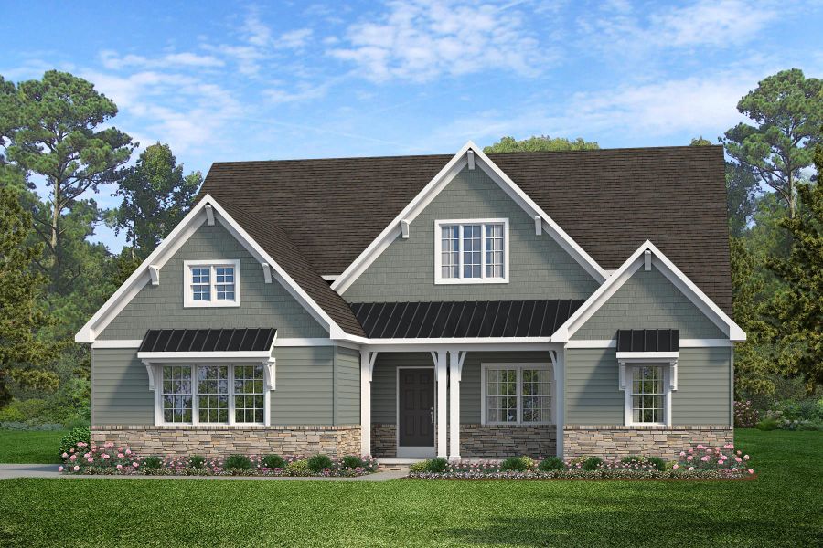 Representative exterior photo of a completed home built from the Kipling by Keystone Custom Homes in Lakestone Cove, Belmont, NC (Image 5).