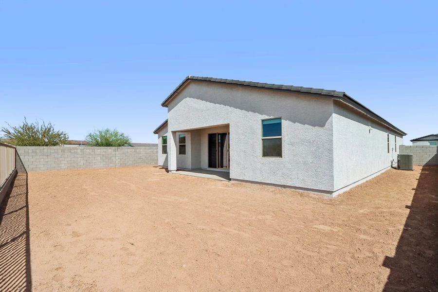 Back exterior elevation