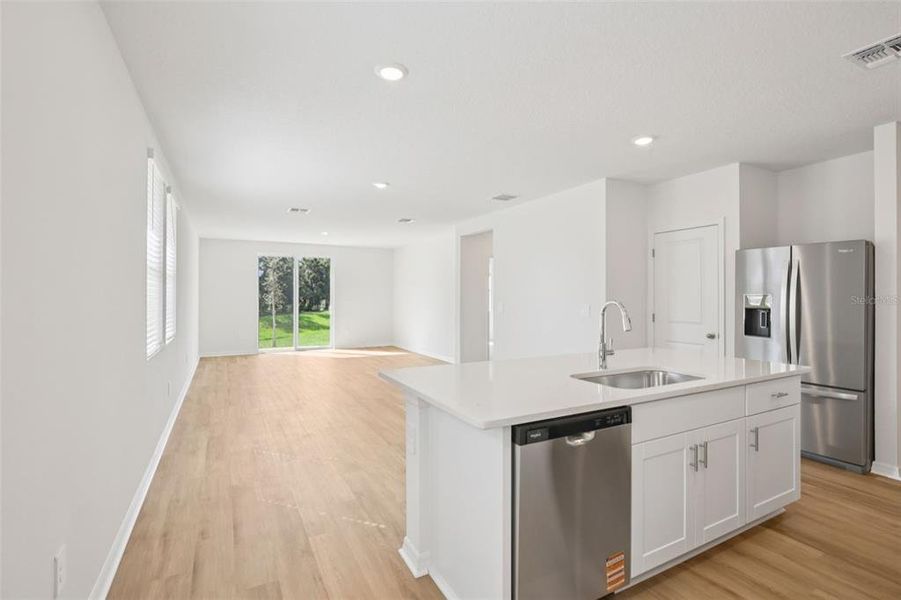 Furnished interior view inside a new home in Benton Hills - Premier Series, Brooksville (Image 8). Furnished interior view inside a new home in Benton Hills - Premier Series, Brooksville (Image 8).