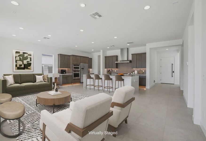 Virtually Staged Great Room - 8 of 14