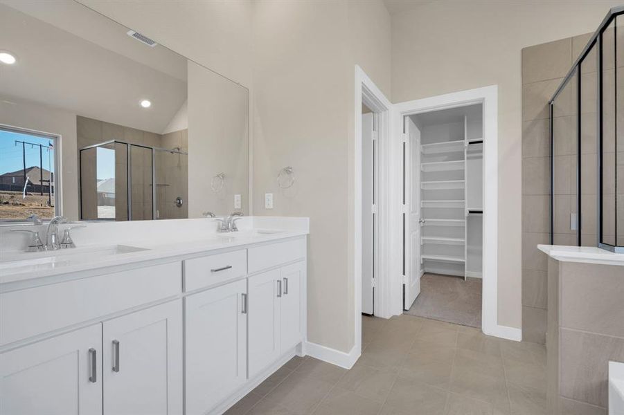 Furnished interior view inside a new home in The Preserve, Sherman (Image 8).