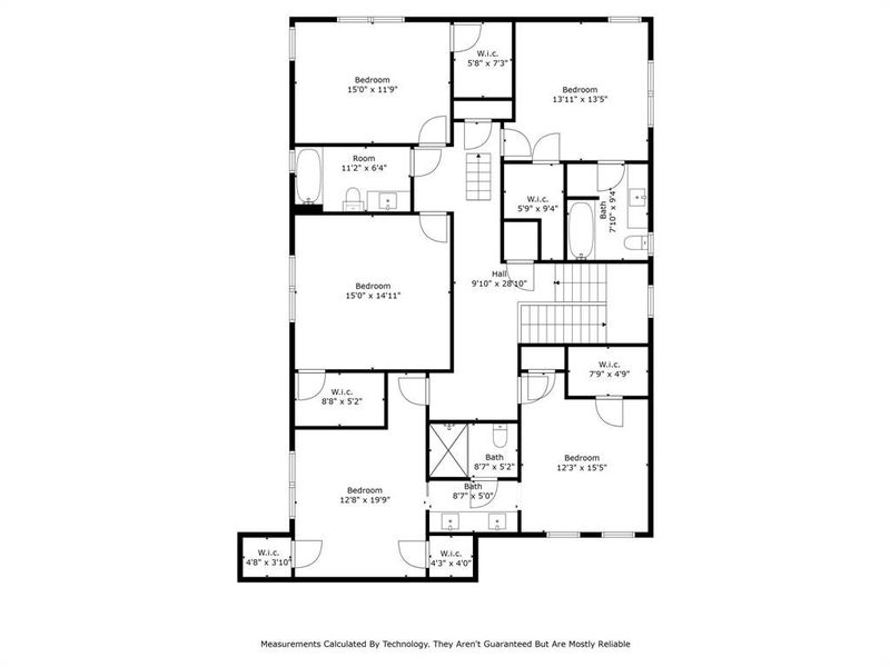 2D floor plan layout of this home in , Dallas, TX (Image 4).