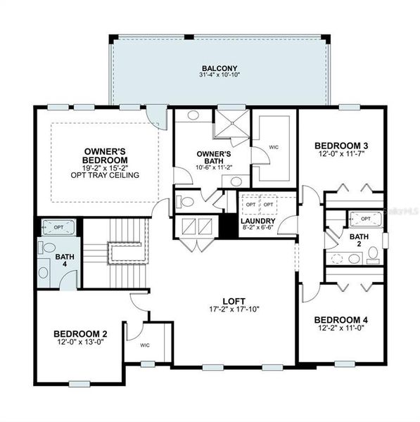 2D floor plan layout of this home in Center Lake on the Park, St. Cloud, FL (Image 3). 2D floor plan layout of this home in Center Lake on the Park, St. Cloud, FL (Image 3).