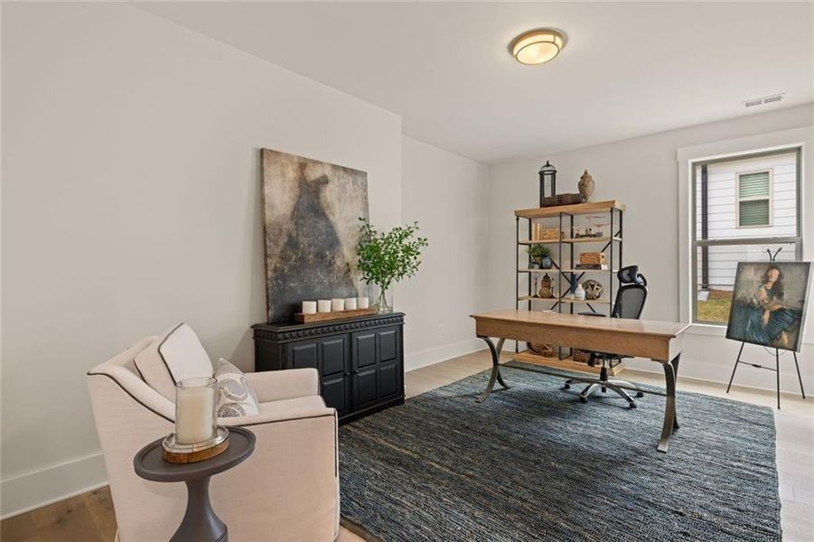 Furnished interior view inside a new home in Soleil Summit Chase, Snellville (Image 21).