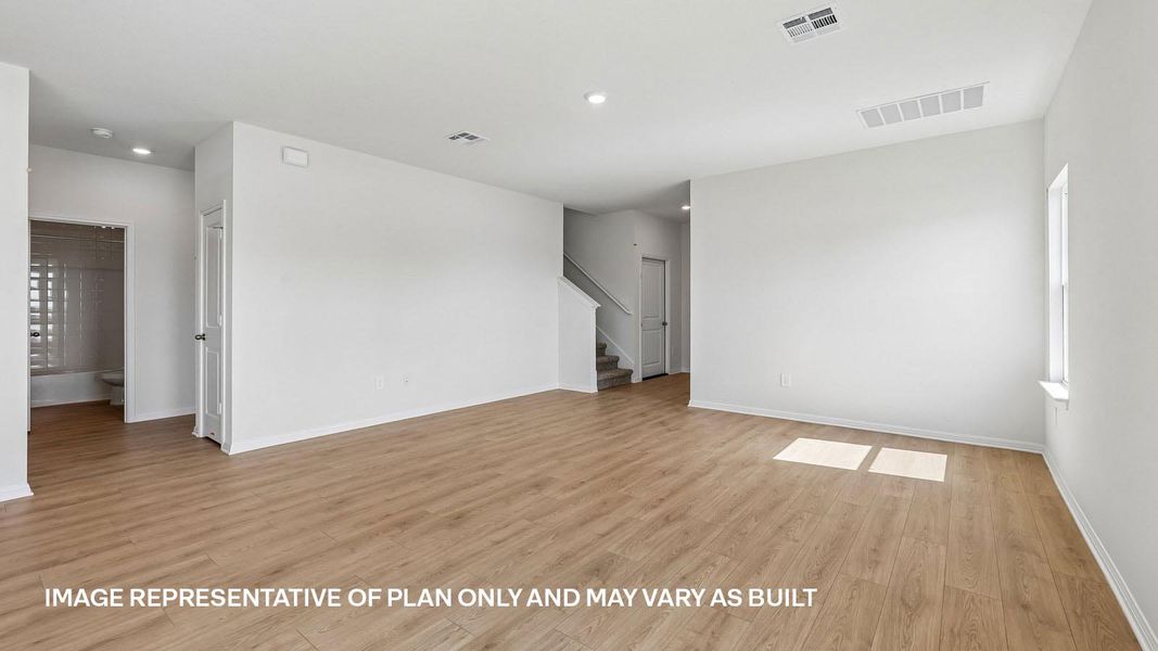 Spacious, unfurnished interior of a new home in Carillon, Manor (Image 11).