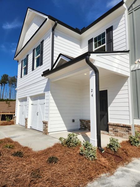 Representative exterior details of a home built from the Boxwood Townhome by Piedmont Residential in The Retreat at Browns Ridge, Newnan (Image 3).