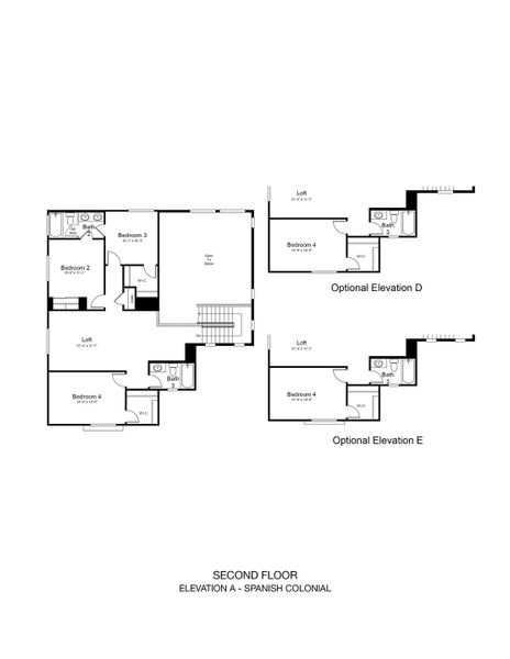 2D floor plan layout of this home in Hawes Crossing, Mesa, AZ (Image 3).