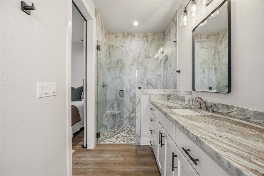 Furnished interior view inside a new home in , Granbury (Image 27).