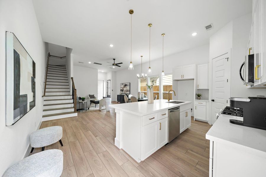 Furnished interior view inside a new home in , Houston (Image 17).