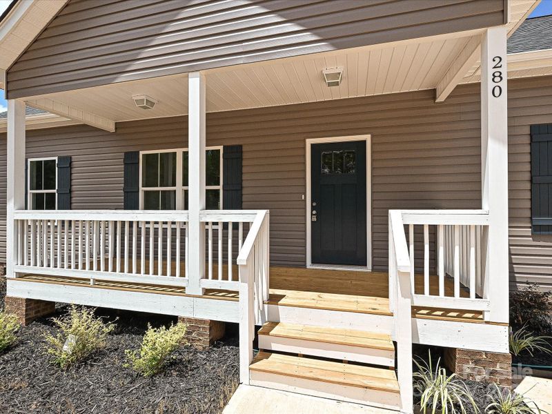 Exterior details and patio area of a home in , York (Image 25).